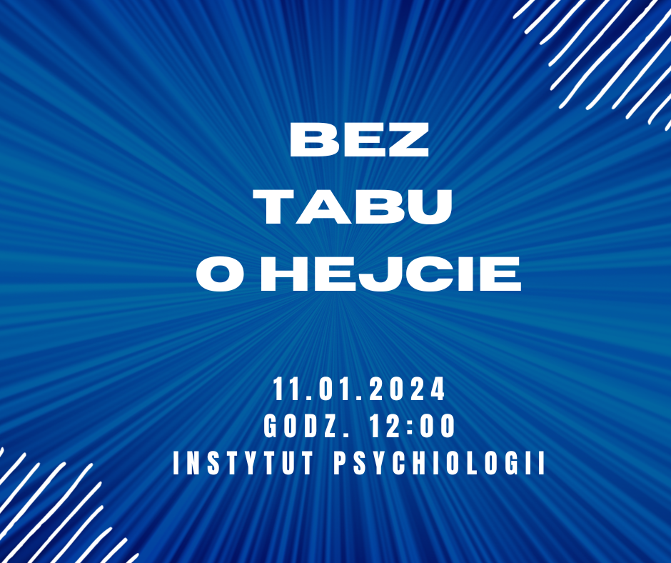 Ulotka: Bez tabu o hejcie